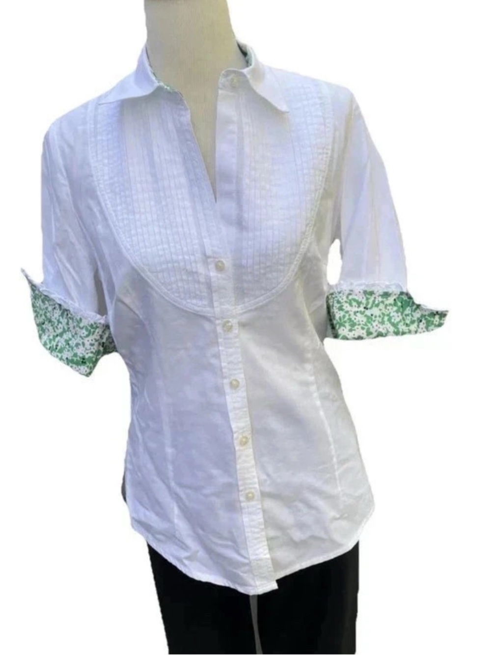 Lilly Pulitzer Vintage Classic Button Down 3/4 Print Cuff Sleeves 100% Cotton